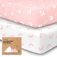 KeaBabies Isla pack-n-play sheets 38x26 on mattress for travel naps