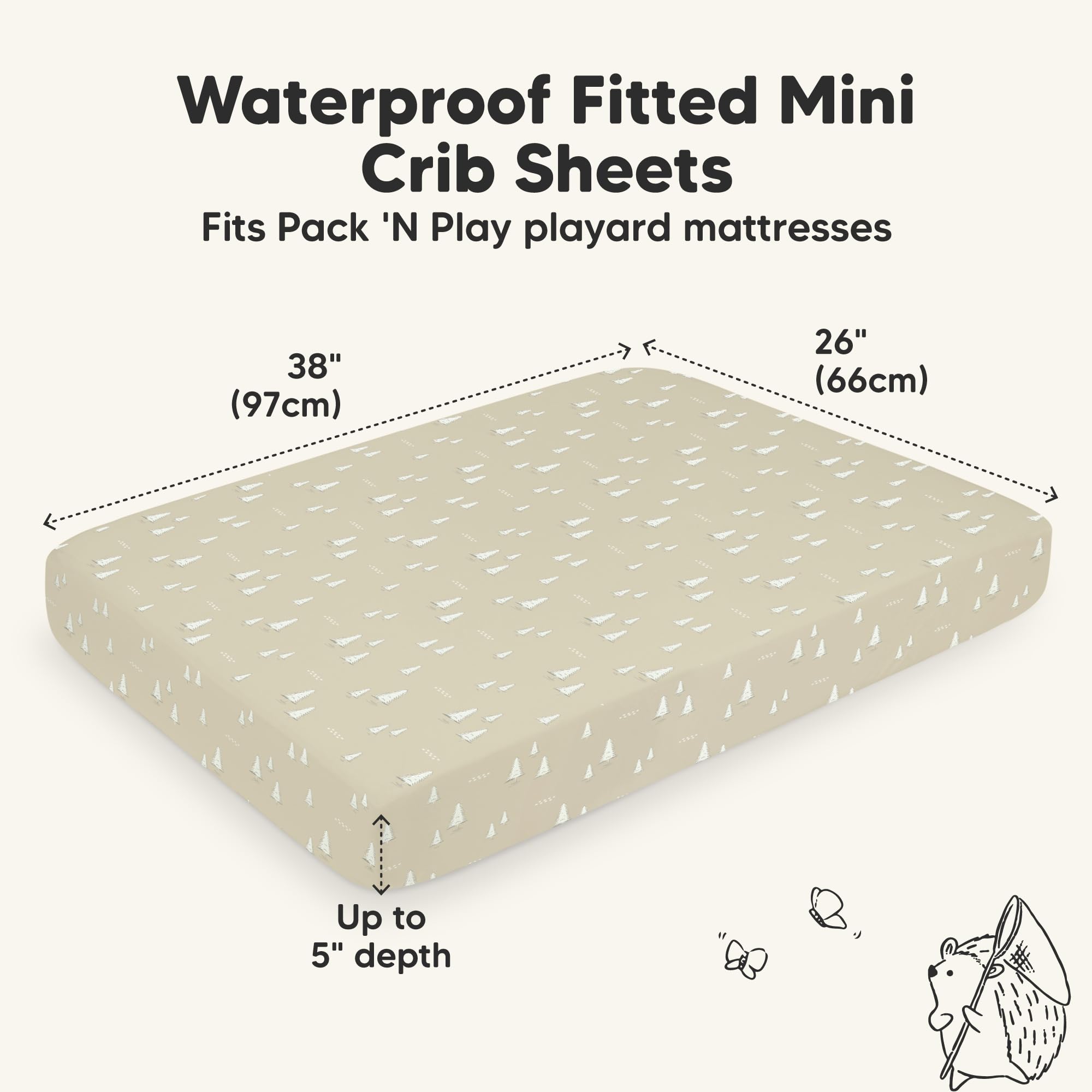 KeaBabies Isla Protect+ SnugFit Tech eases sheet fitting