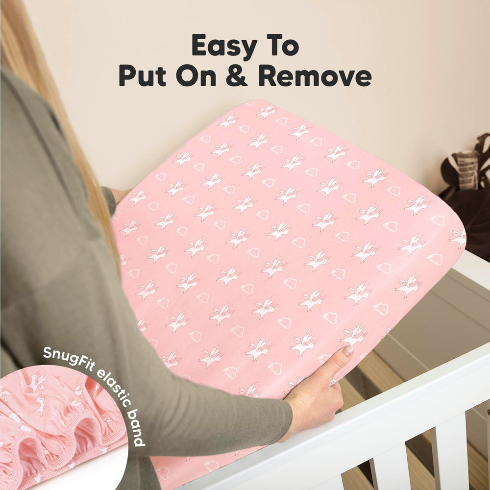 KeaBabies jersey cotton surface—soft, breathable sleep surface