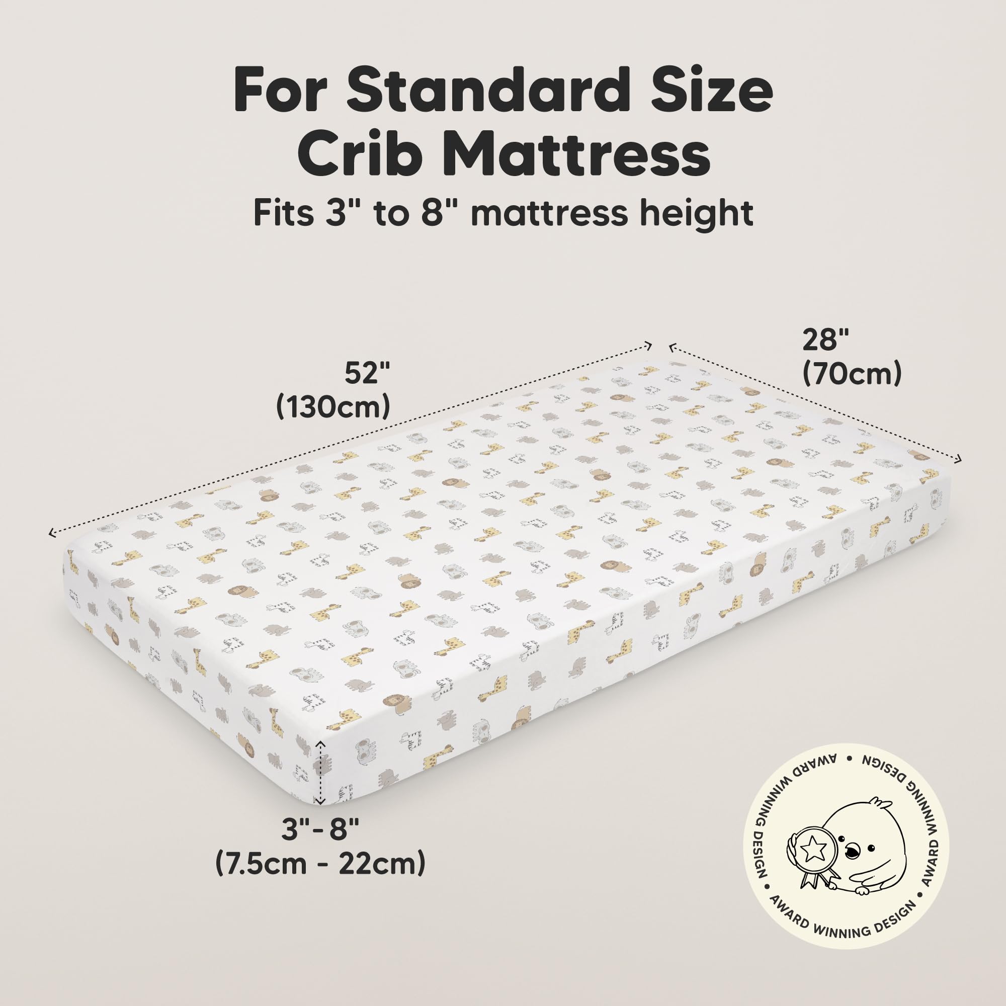 KeaBabies KeaSafari 2-pack bamboo fabric closeup highlights breathable viscose for comfort.