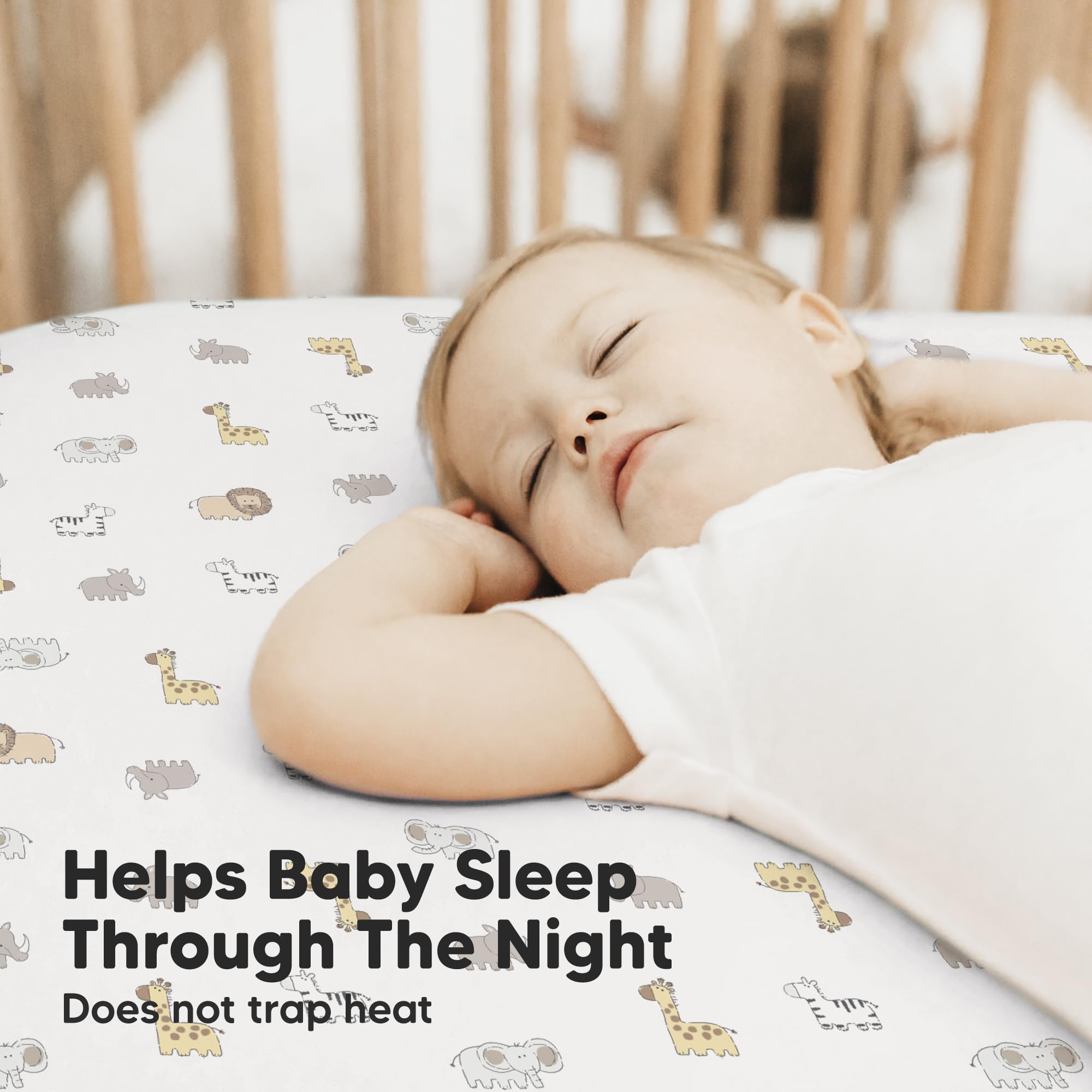 KeaBabies KeaSafari 2-pack hidden-elastic-seams illustrate neat, secure fit.