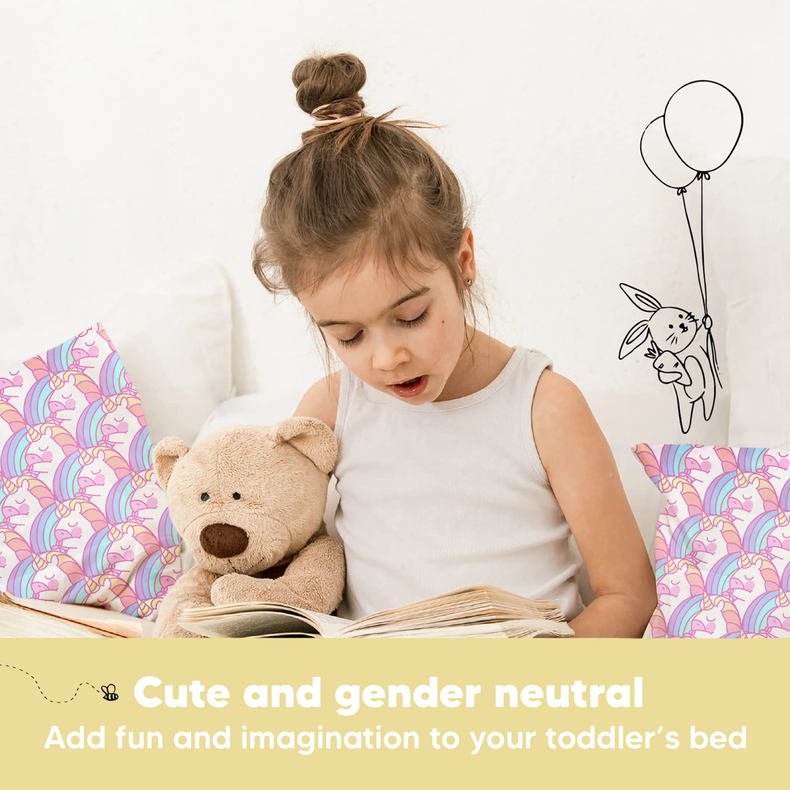 KeaBabies compact travel pillow supports a comfortable nap on the go.