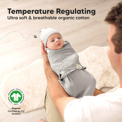 KeaBabies knit hat detail in sage adds soft warmth for newborns.
