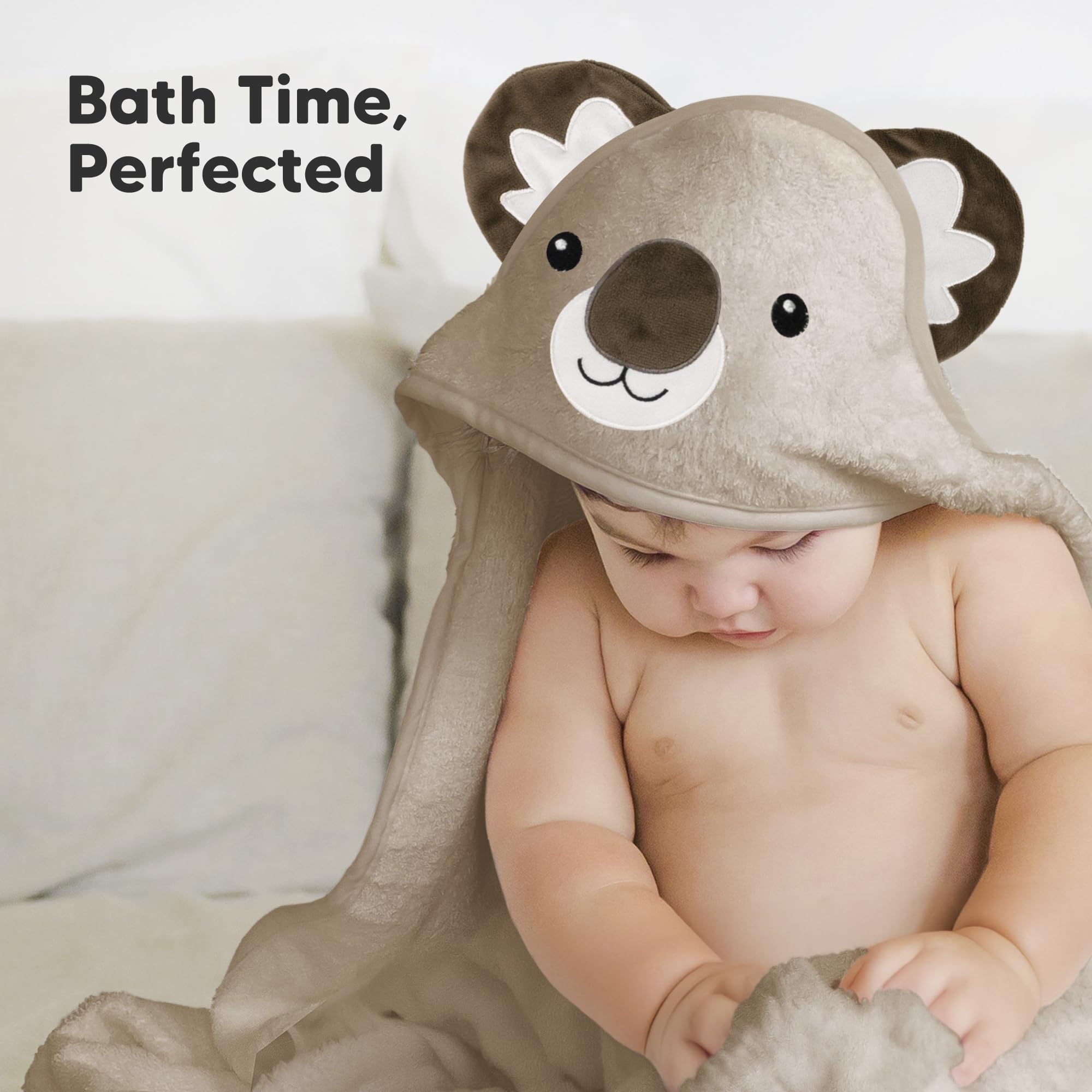 KeaBabies hooded towel showcasing durable, long-lasting bath essential