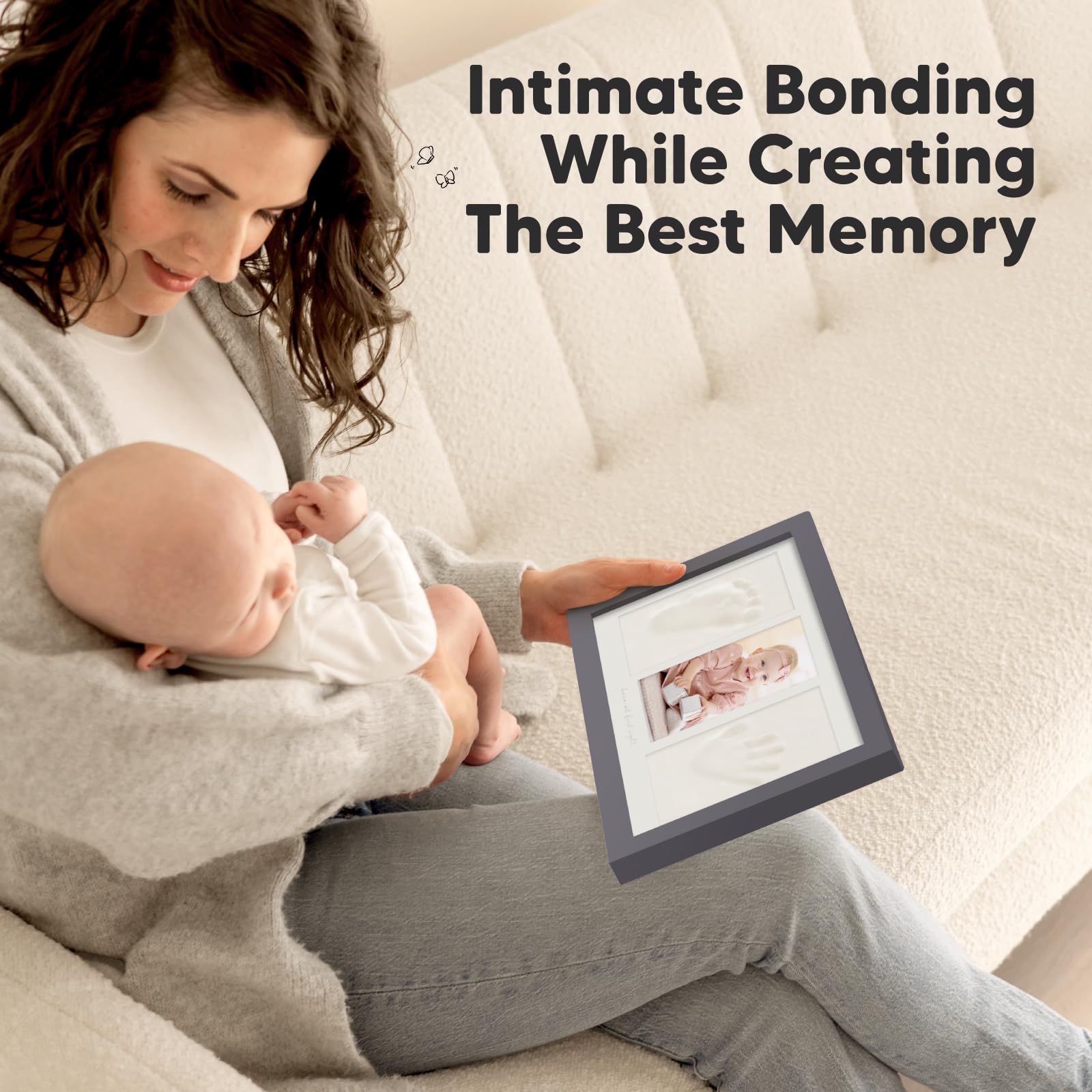 KeaBabies large keepsake frame for newborn photos