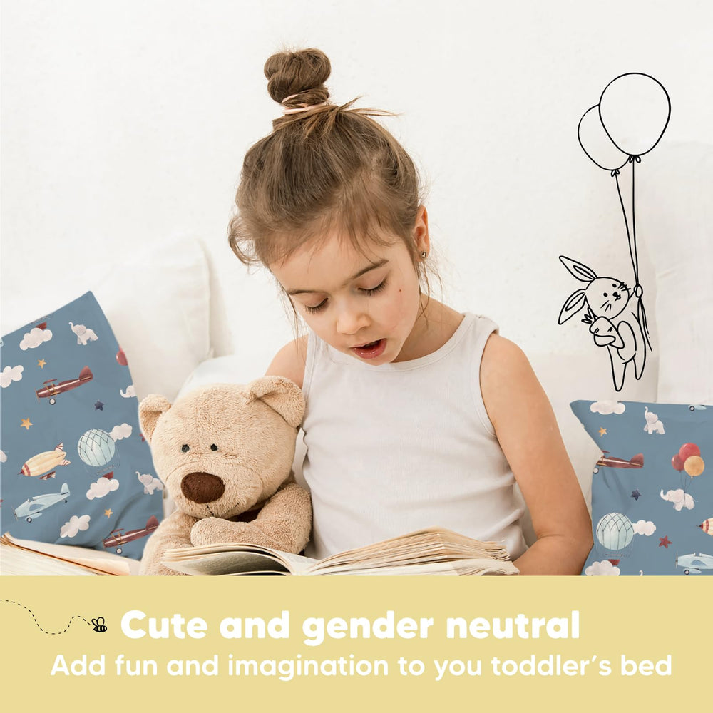 KeaBabies lightweight fiber-fill offers a soft yet supportive feel.