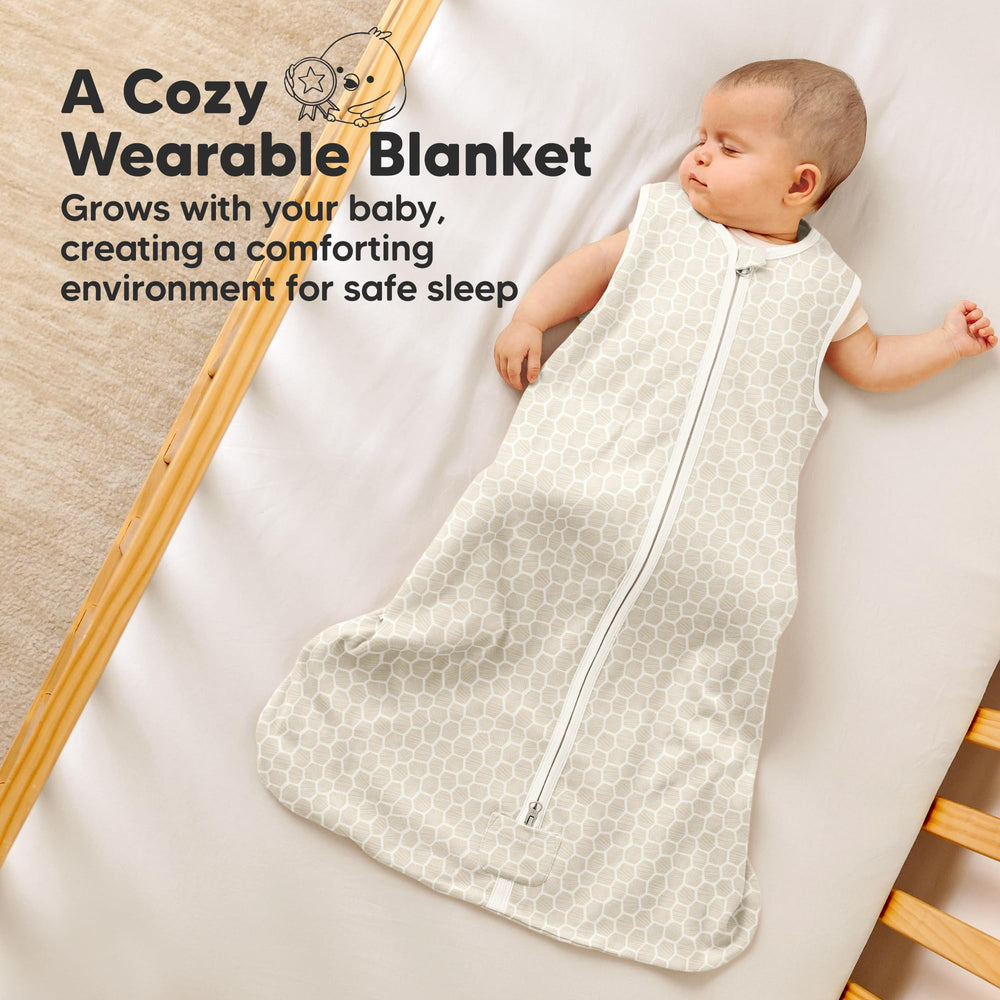 KeaBabies long-length sleepsack supports growing baby across seasons.