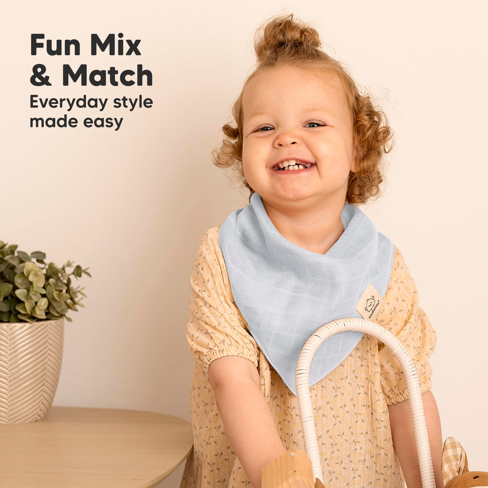 KeaBabies Lumi Muslin Bib packaged in gift-ready kraft box