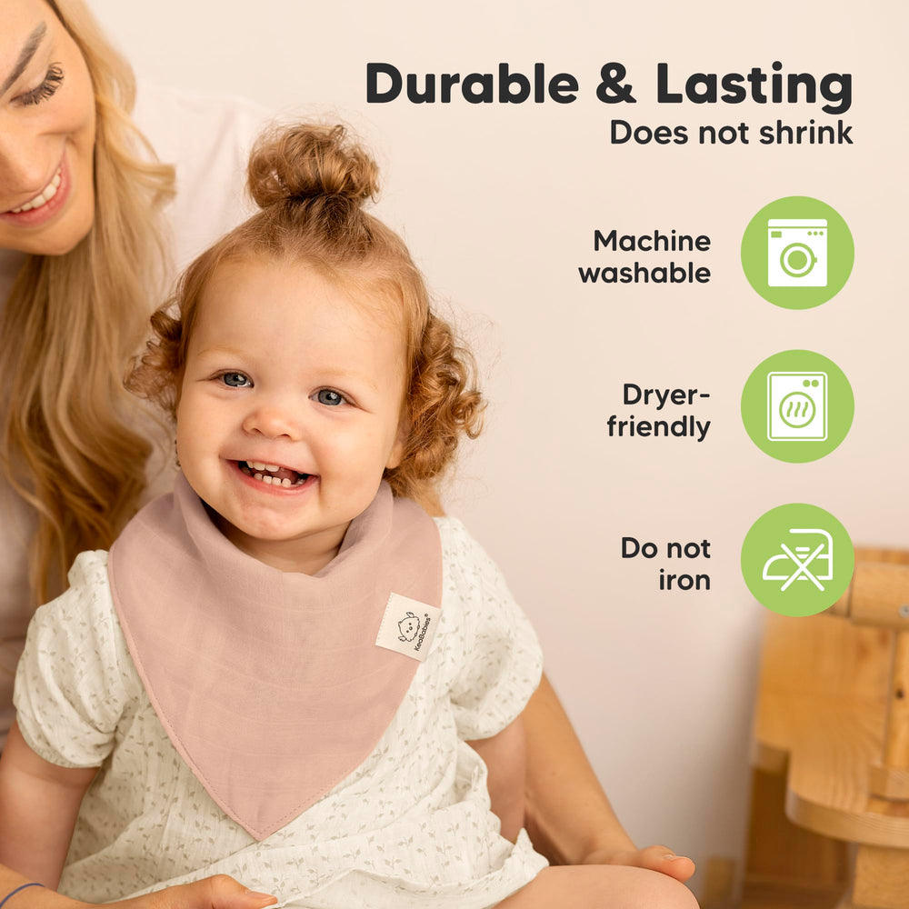 KeaBabies Lumi Muslin Bib unisex colors coordinate outfits