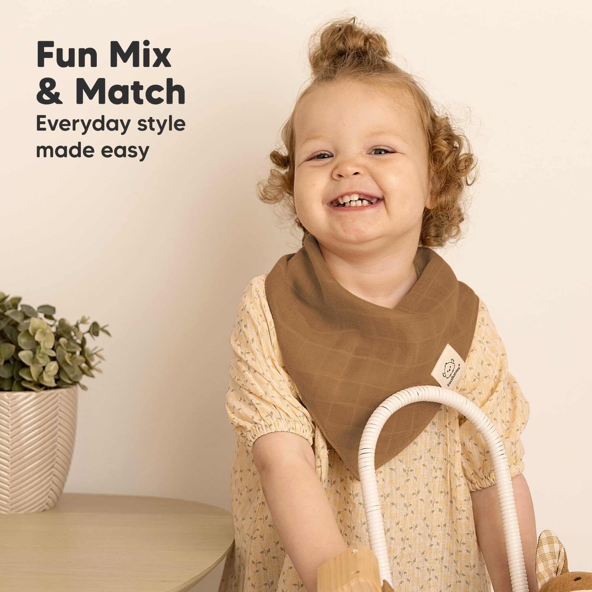 KeaBabies Lumi Muslin Bibs Gift-Ready Packaging: sustainable kraft box for gifting