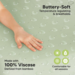KeaBabies Lunaris bamboo viscose breathable fabric enhances all-season comfort