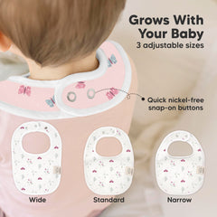 KeaBabies Lunaris nickel-free snaps ensure a comfortable adjustable fit.