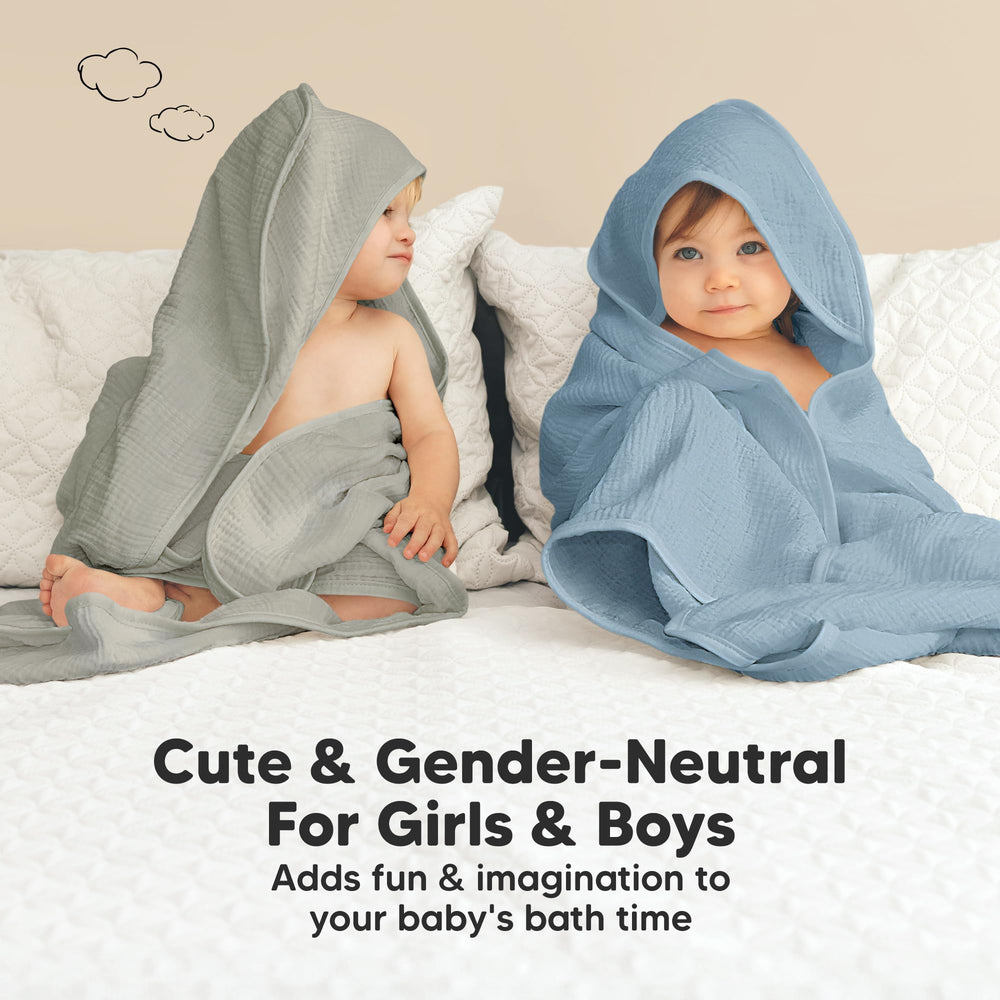 KeaBabies Lyra soft-touch towel on newborn skin, breathable and gentle.