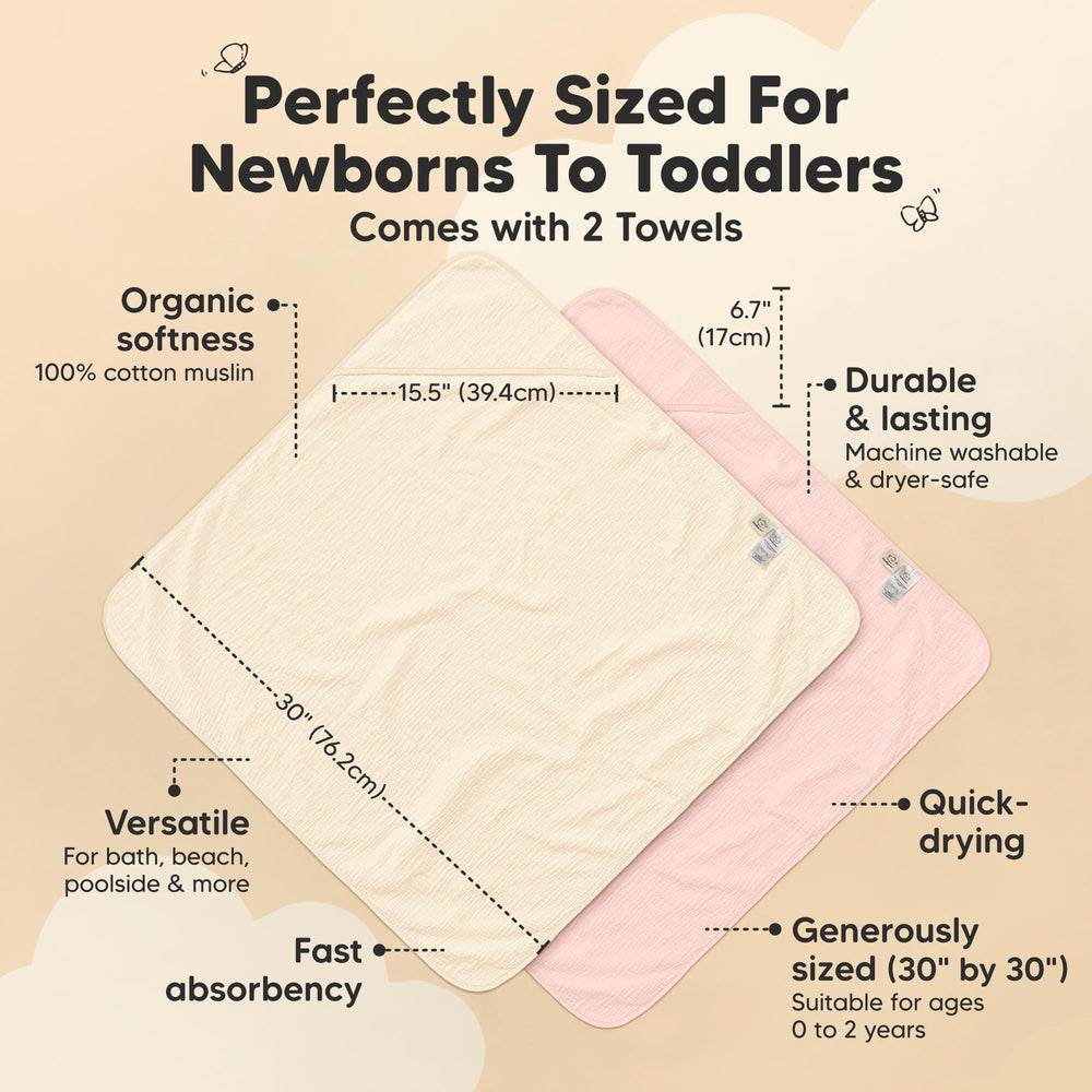 KeaBabies Lyra 4-layer muslin closeup highlights absorbent, breathable fabric