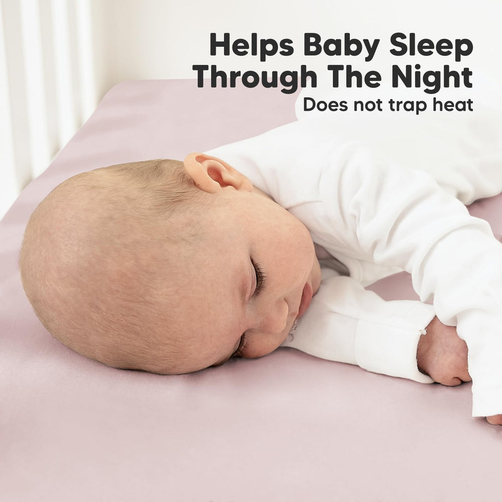 KeaBabies machine-wash and dryer-friendly crib sheets simplify nursery laundry.