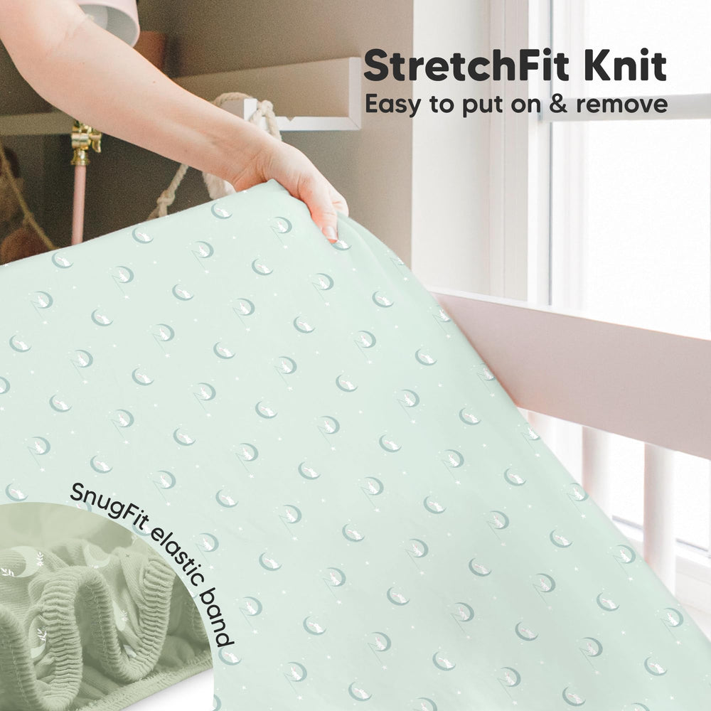 KeaBabies Isla care label shows machine-wash and dryer-friendly care