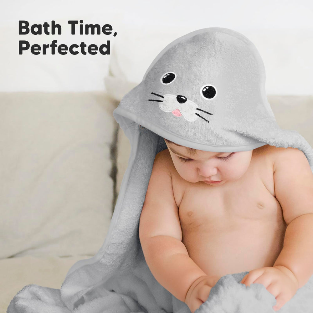 KeaBabies machine-wash and dryer-friendly towel survives many baths