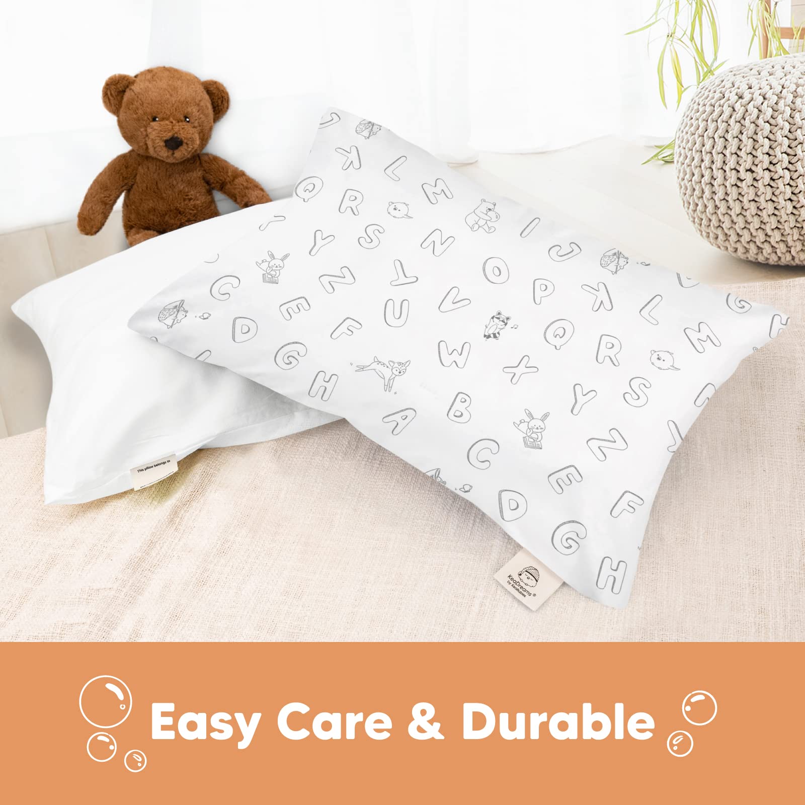 KeaBabies machine-wash and dry-friendly design simplifies busy family laundry.