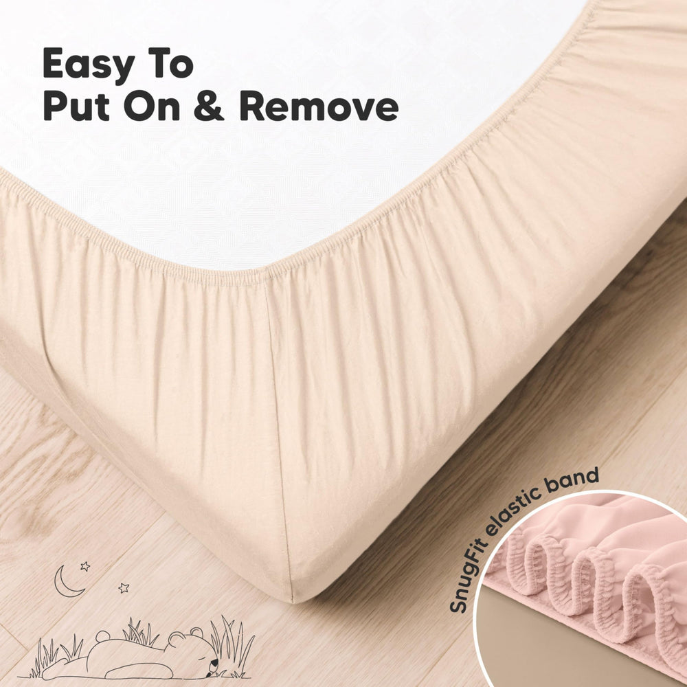 KeaBabies machine-wash and dryer-friendly sheets simplify laundry.