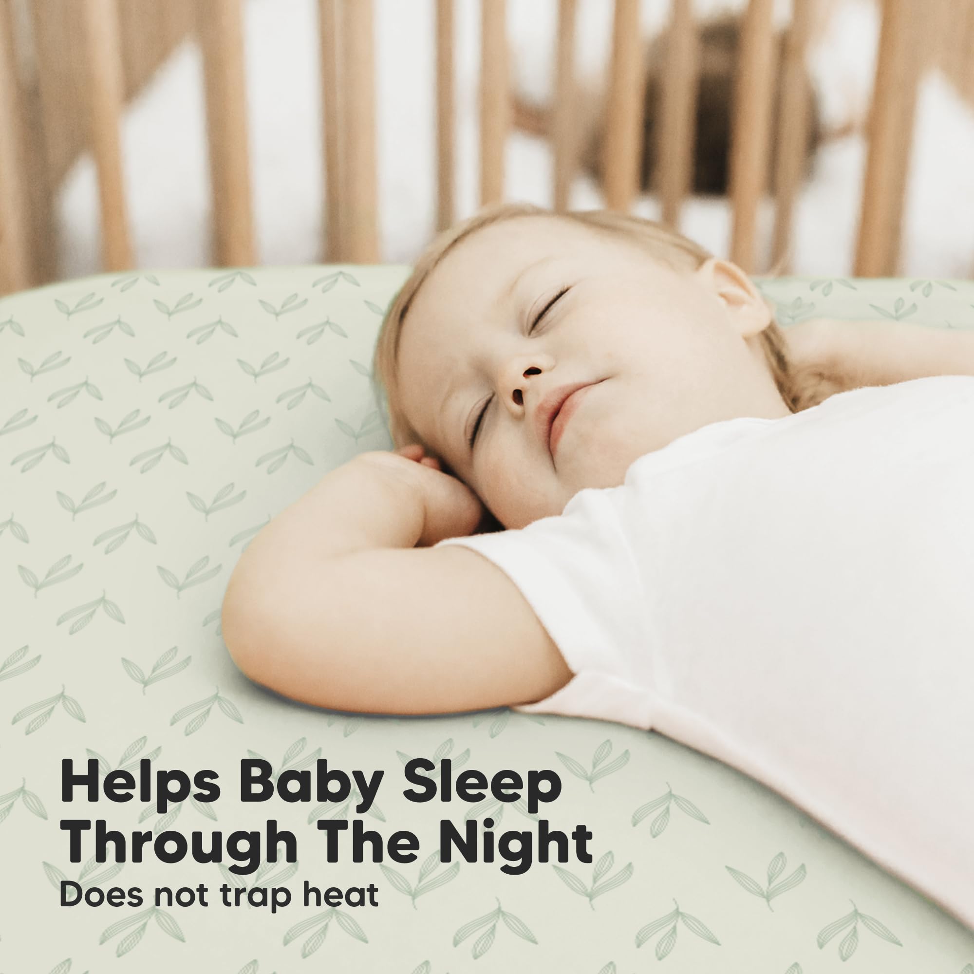 KeaBabies machine-washable bamboo sheets image showing easy care and dryer-friendly design.