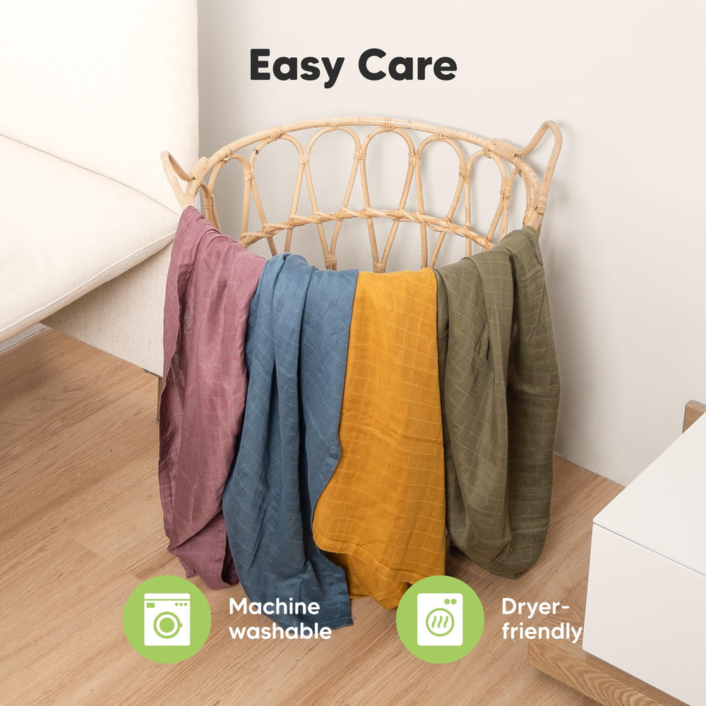 KeaBabies blankets are machine washable and dryer-friendly for busy households