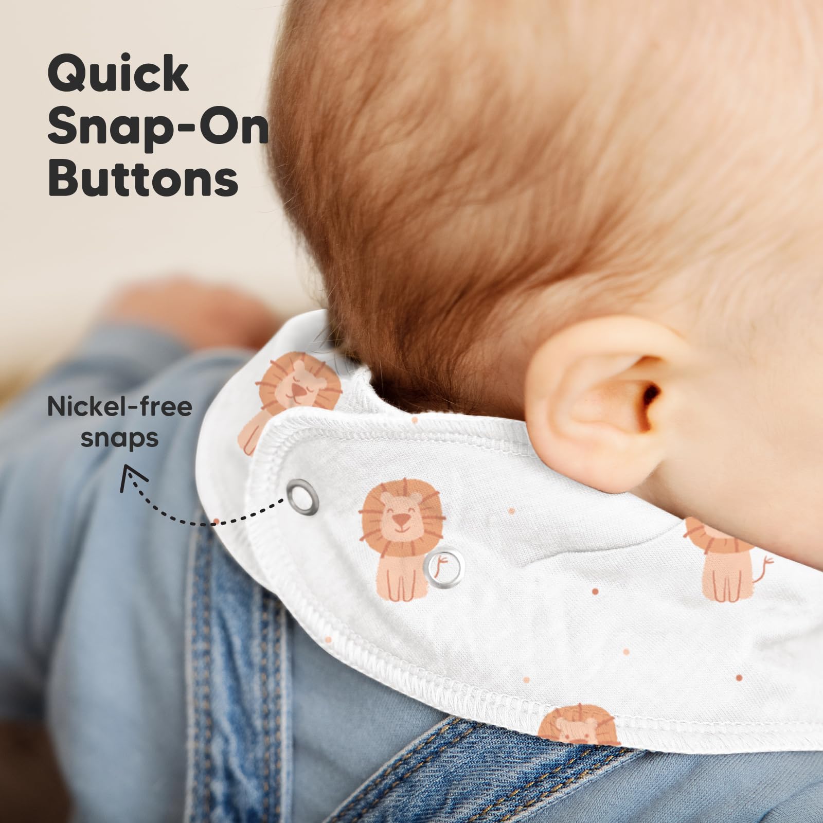 KeaBabies machine-washable care instructions included.