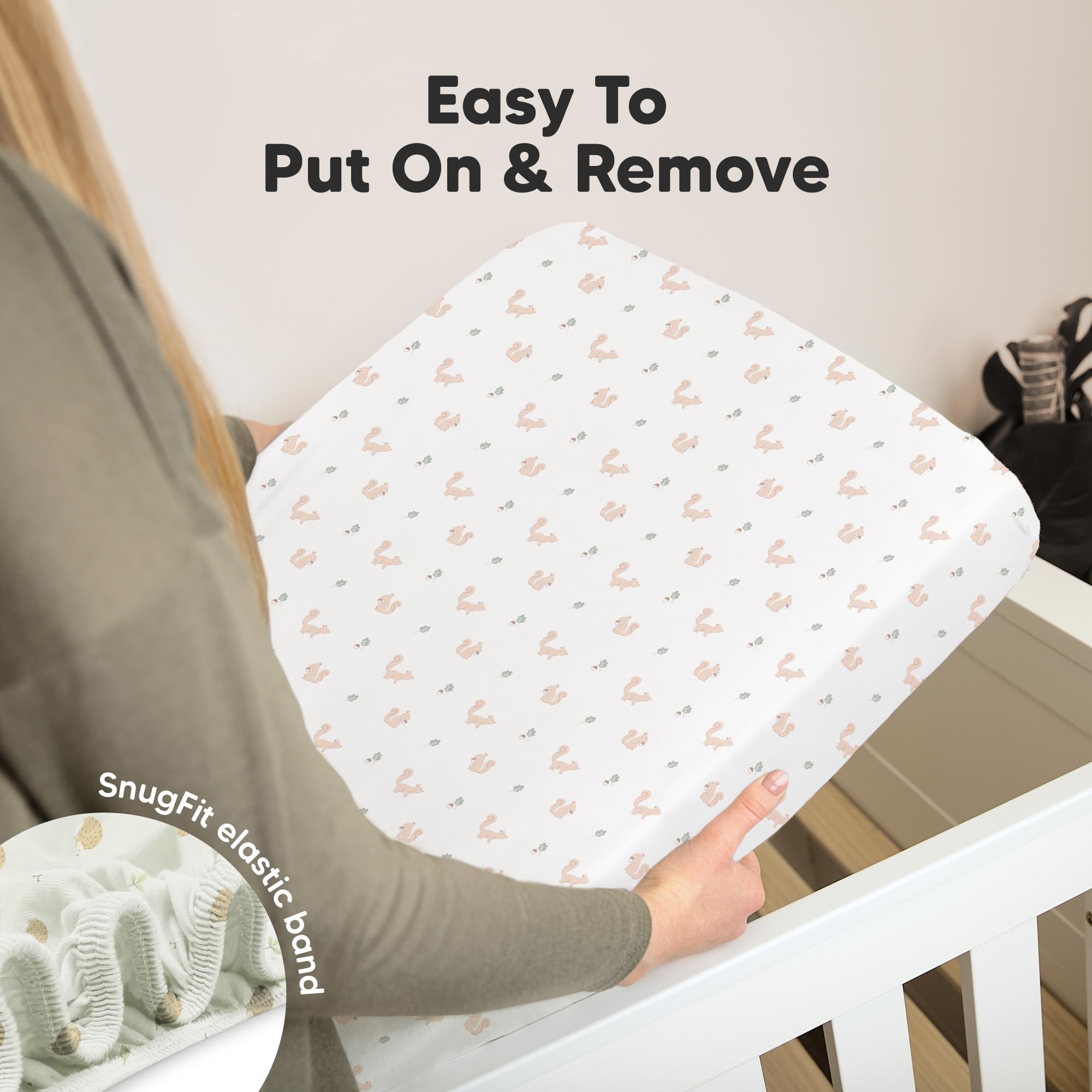 KeaBabies machine washable crib sheets for easy nursery care
