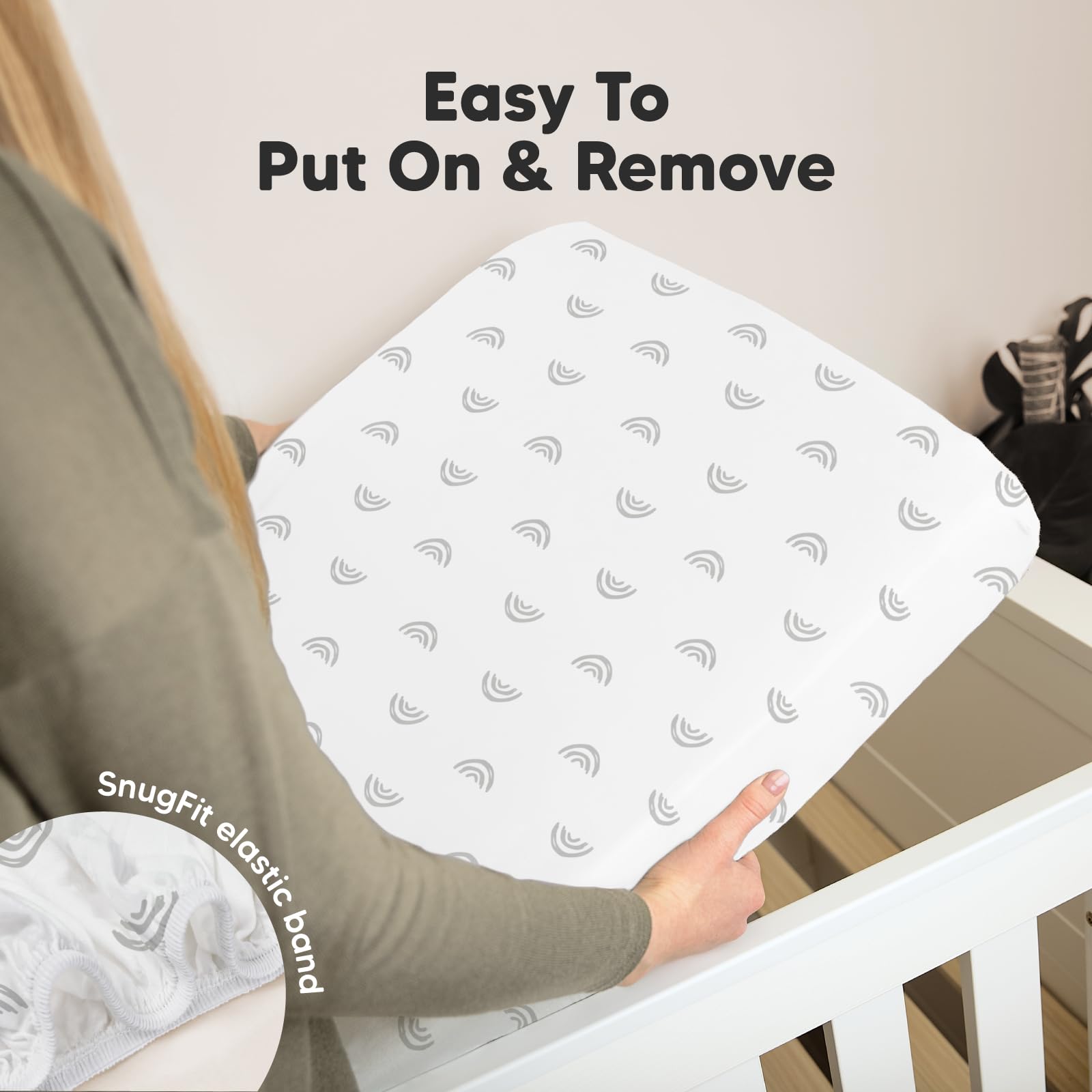 KeaBabies machine-washable crib sheets endure regular washing with shape retention.