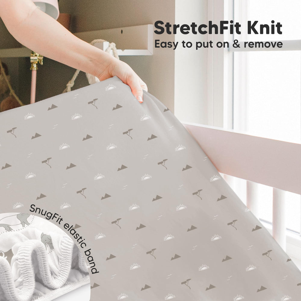 KeaBabies sheets are machine washable and dryer-friendly for simple nursery care.