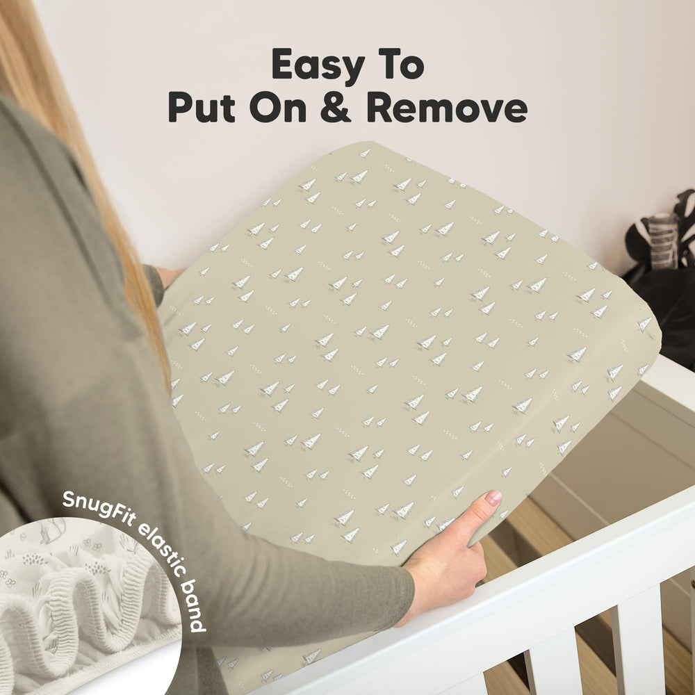 Keababies machine washable durable crib sheets withstand many washes