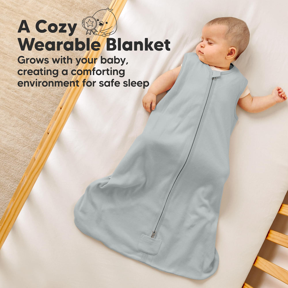 KeaBabies machine-washable durable sleep sack survives countless washes.