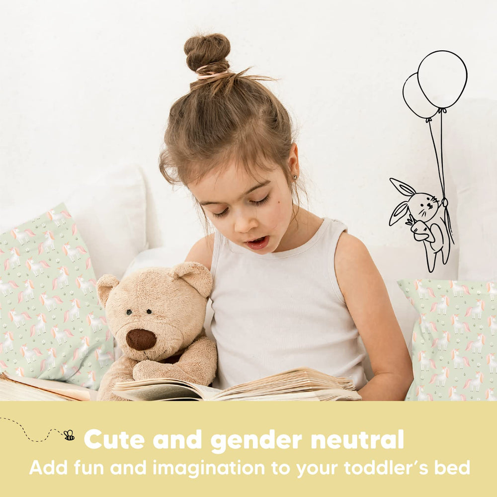 KeaBabies machine-washable pillow with case full view