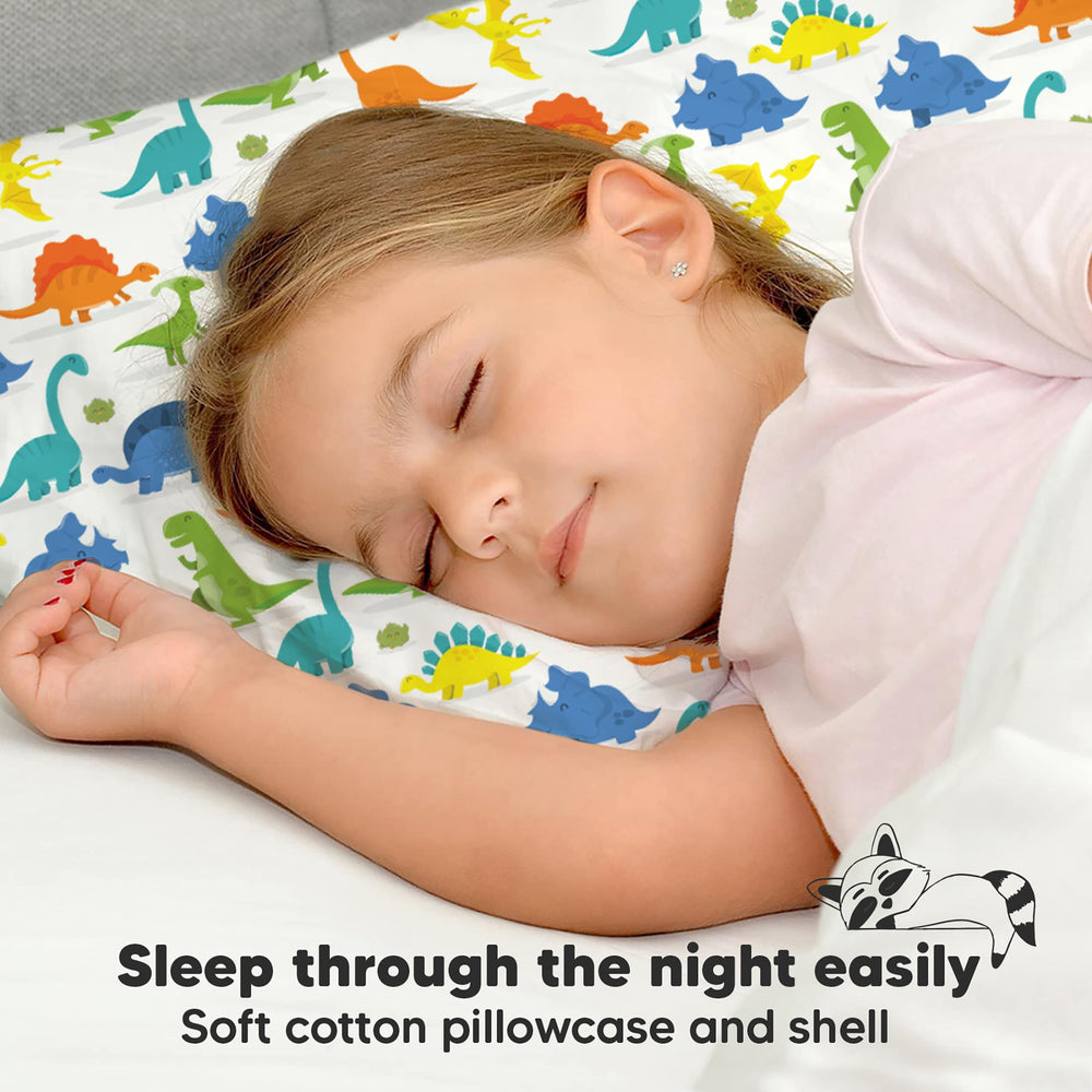 KeaBabies Machine-washable pillowcare illustration for easy cleaning routine.