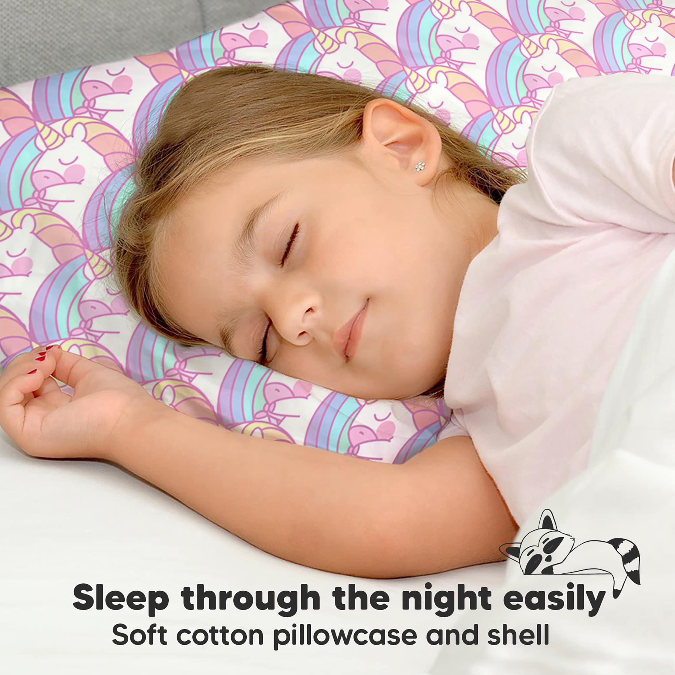 KeaBabies travel-friendly toddler pillow fits car seats and naps away from home.