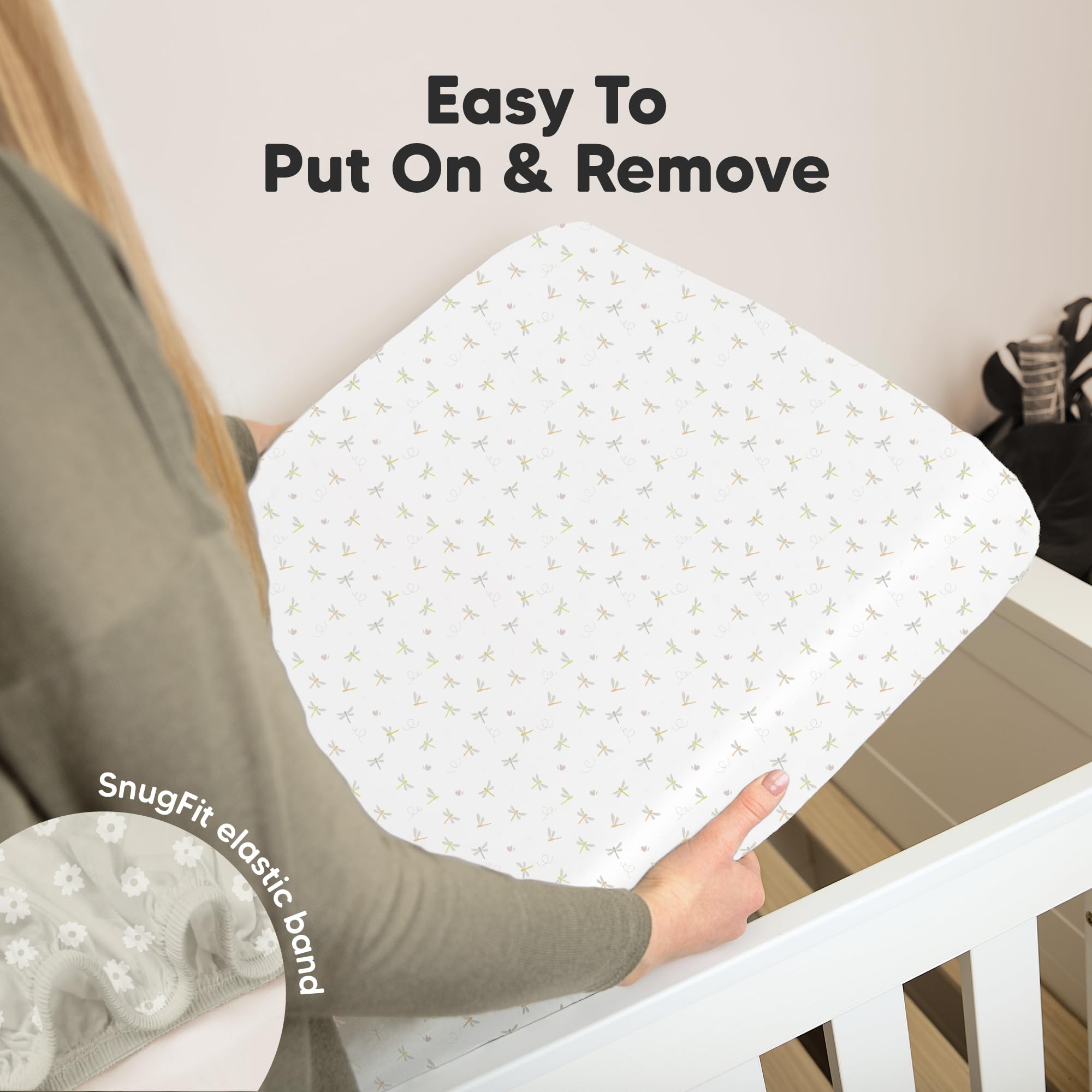 KeaBabies Meadow durable, machine washable sheets