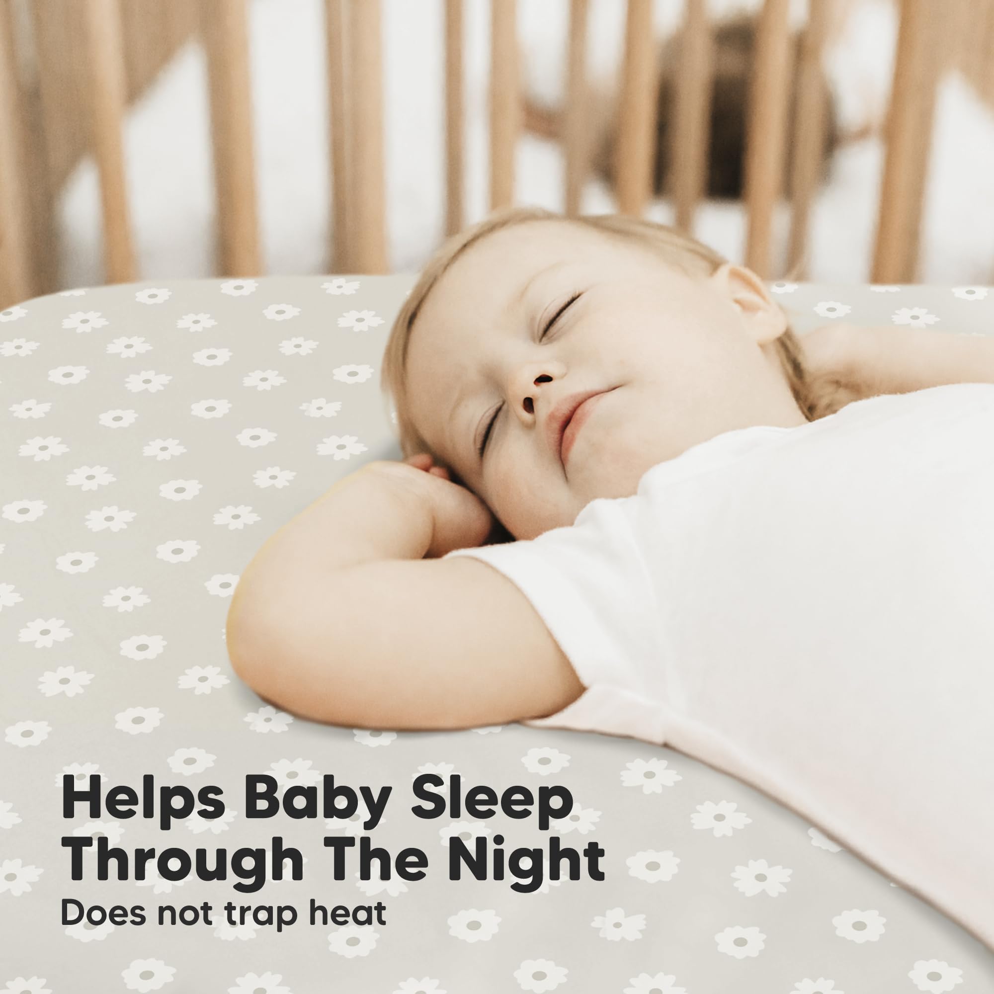 KeaBabies Meadow bamboo viscose fabric offers breathable, skin-friendly comfort