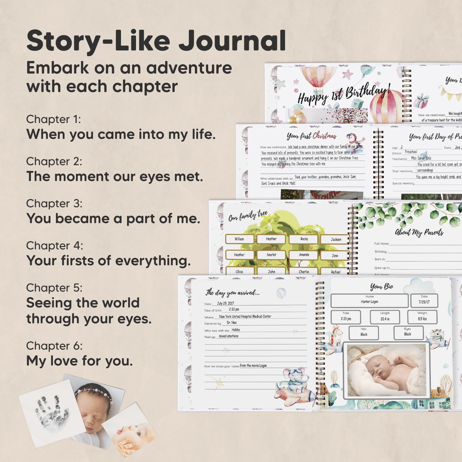 KeaBabies memory book illustration page engaging young readers