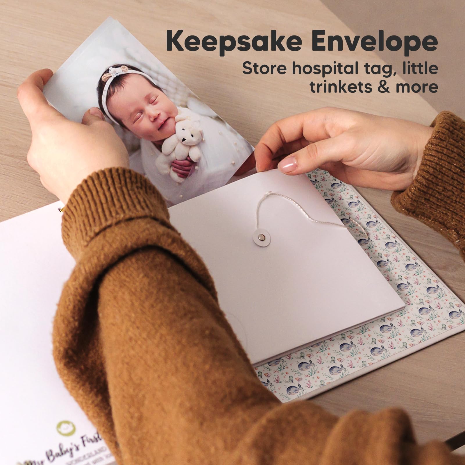 KeaBabies memory book SeaWorld keepsake envelope secures small mementos