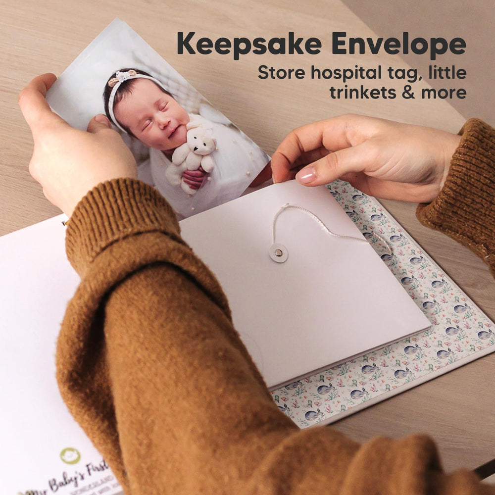 KeaBabies memory book SeaWorld keepsake envelope secures small mementos
