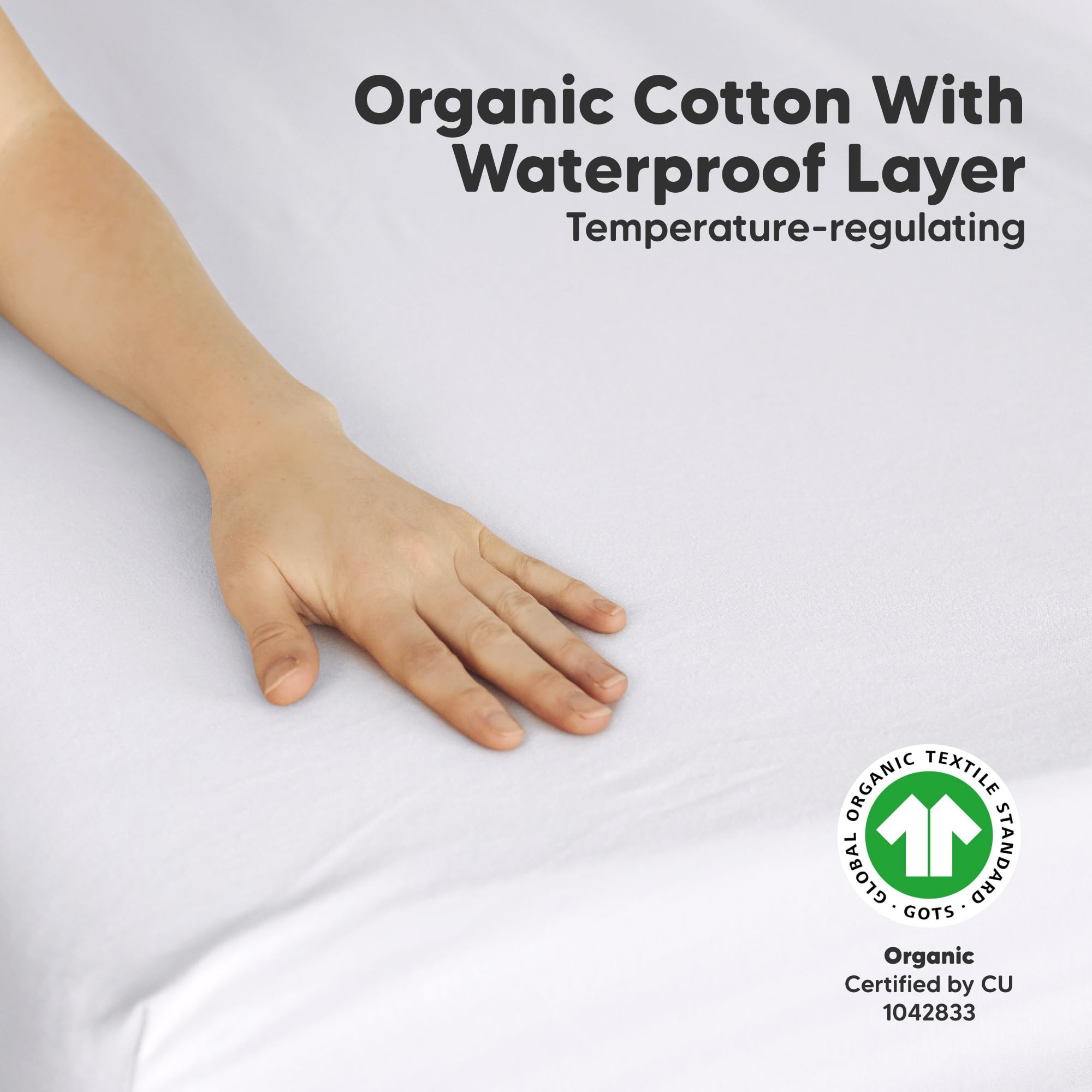 KeaBabies mini crib sheet soft cotton texture provides gentle touch for newborn skin.
