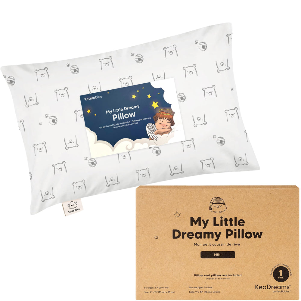 KeaBabies Mini Toddler Pillow 9x13 size for travel and sleep