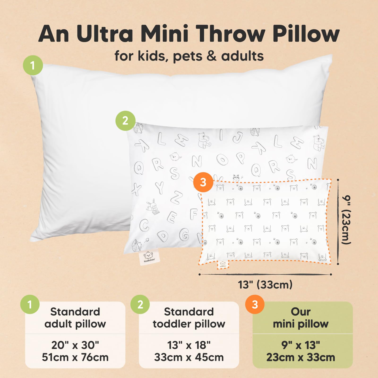 KeaBabies pillowcase soft texture for bedtime comfort