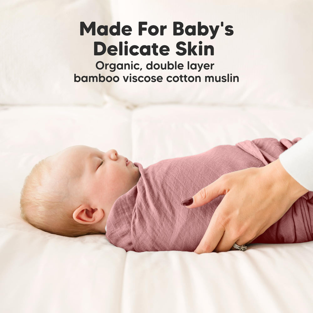 KeaBabies Lumi Muslin 47x47 blanket shows generous size for growing babies