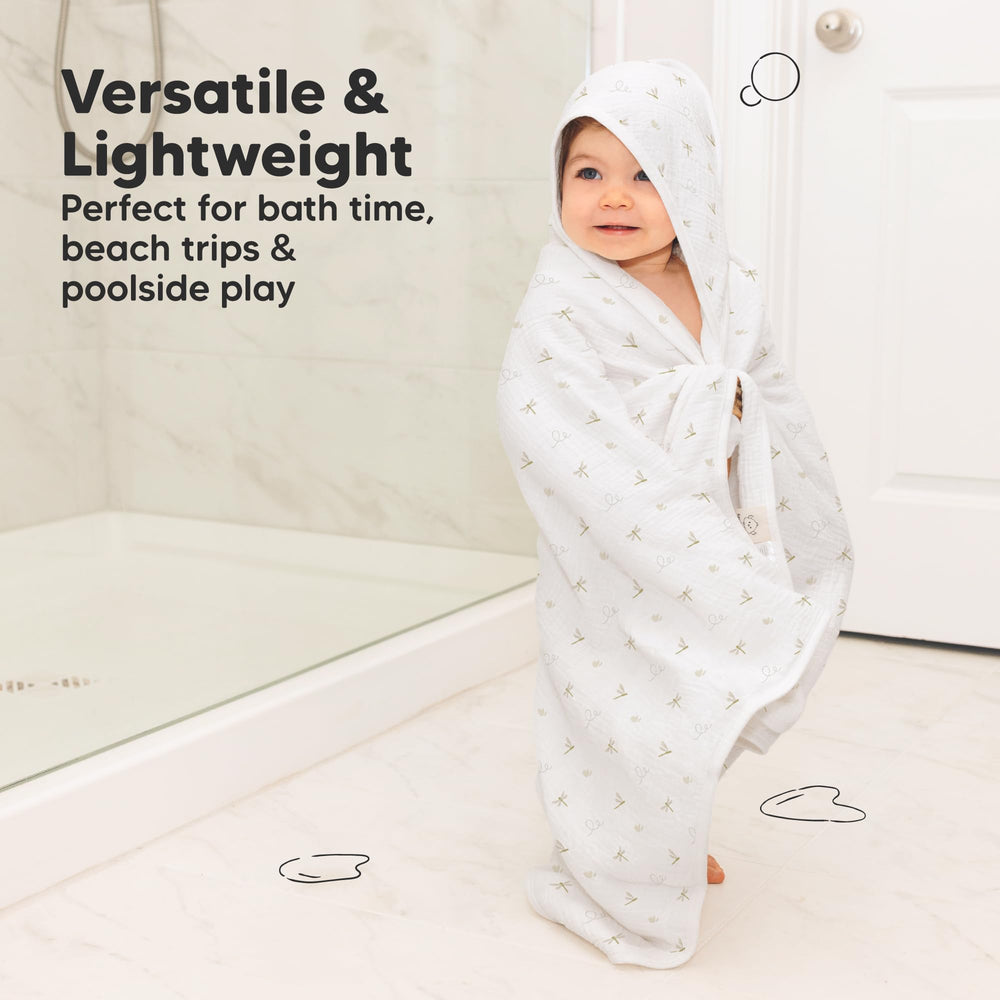KeaBabies Lyra towel durable machine-washable design survives many washes.