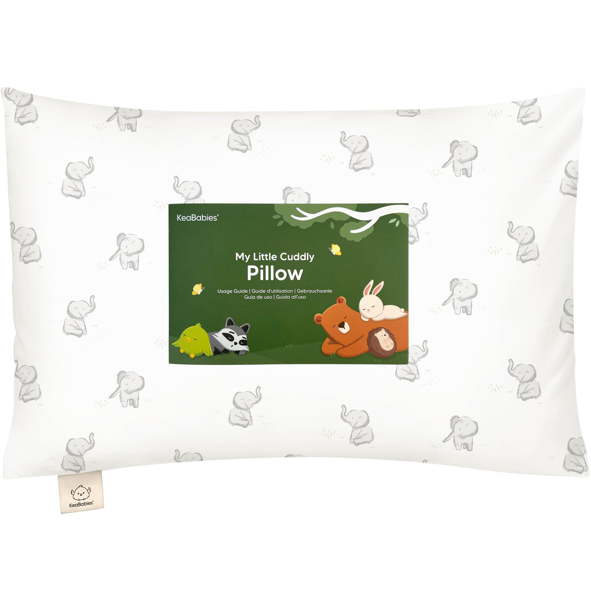 KeaBabies My Little Cuddly Pillow 13x18 close-up shows cloud-soft bamboo fabric for gentle sleep.