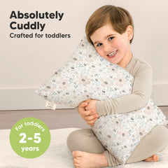 KeaBabies My Little Cuddly Pillow close-up shows bamboo viscose softness for gentle skin.
