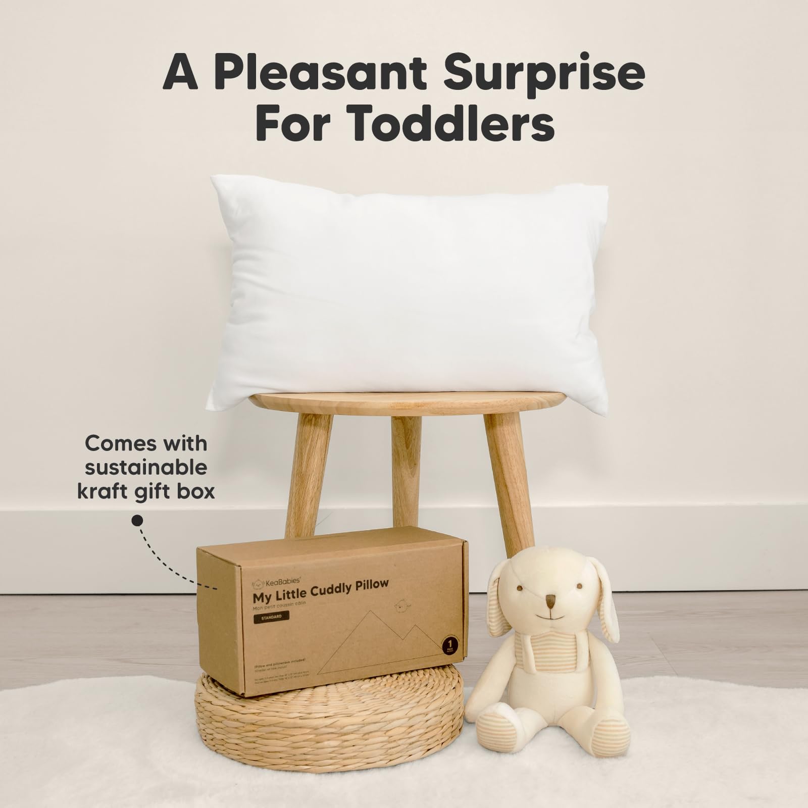 KeaBabies My Little Cuddly Pillow crib or bed option for cuddly comfort