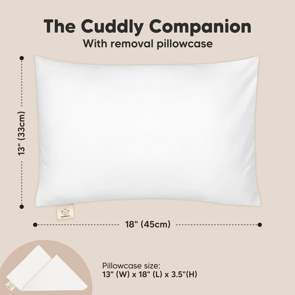 KeaBabies My Little Cuddly Pillow travel-friendly setup for easy packing