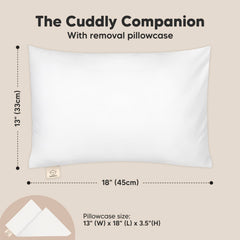 KeaBabies My Little Cuddly Pillow travel-friendly setup for easy packing