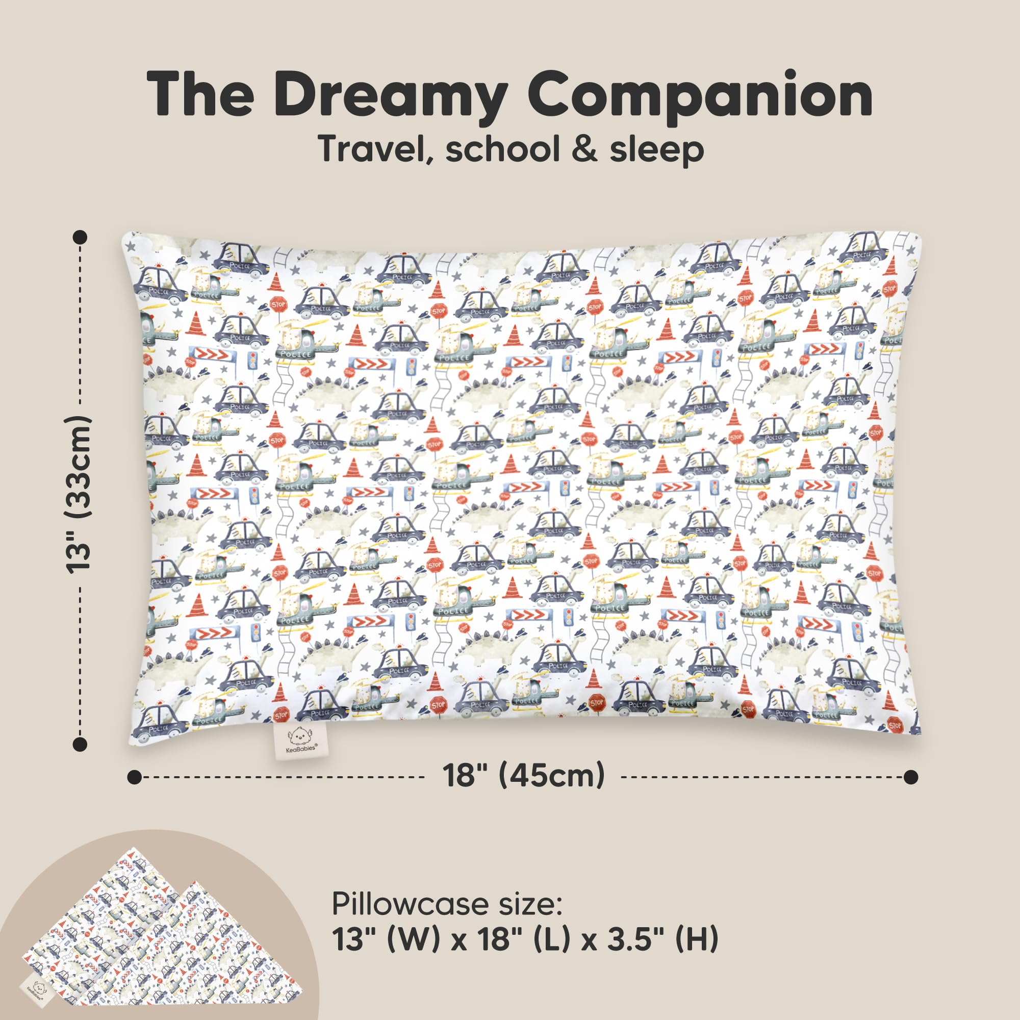 KeaBabies My Little Dreamy Pillow 13x18 ready for restful naps